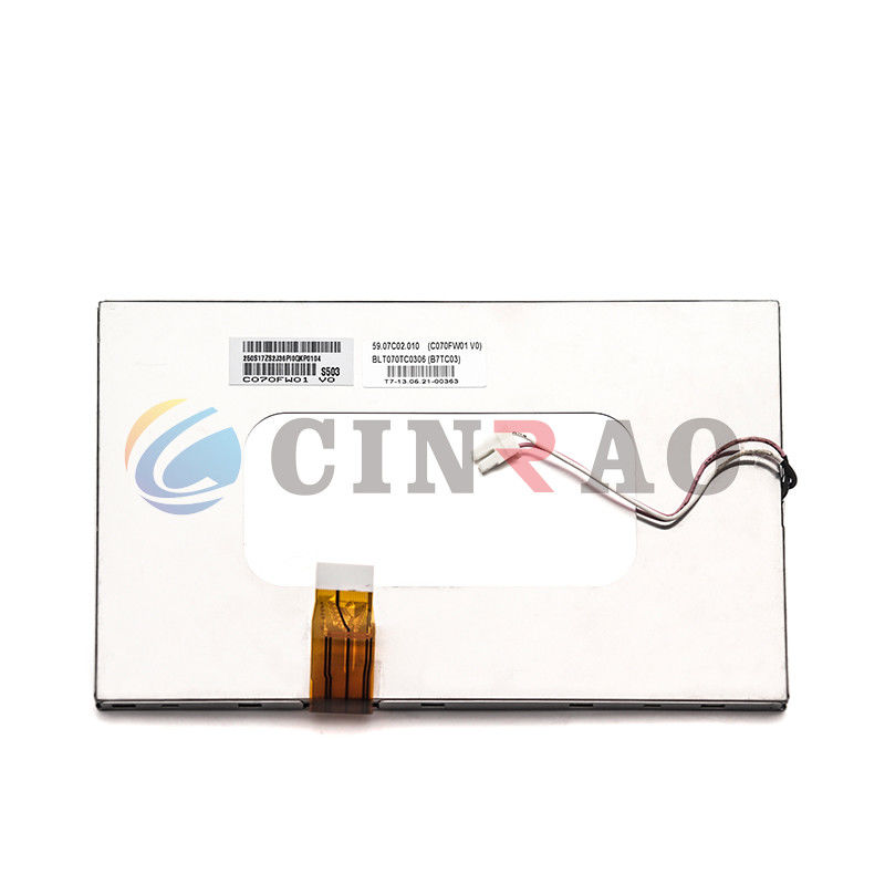 Schermo a 7 pollici del modulo AUO C070FW01 V0 GPS dell'esposizione di TFT LCD di rendimento elevato